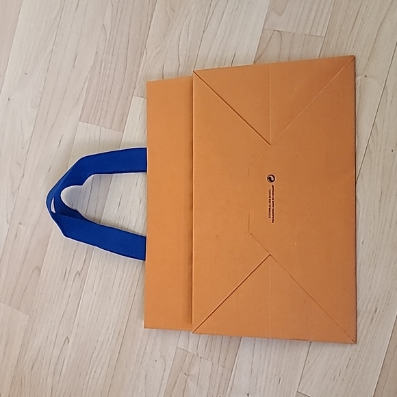 Louis Vuitton Authentic Orange Paper Bag Gift Bag 9 1/2"×8"×6" - Picture 4 of 4